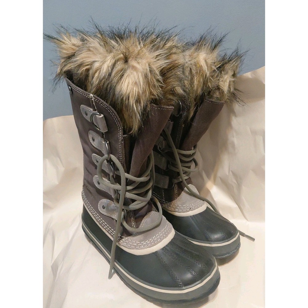 Sorel Women's Joan Of Arctic Snow Fur Waterproof Winter Boots Size-6.5